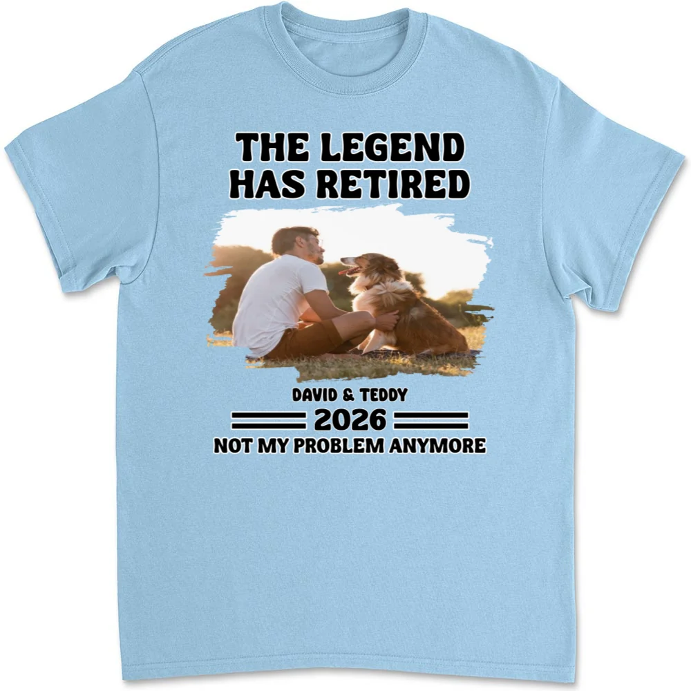 Not My Problem Dad Ver Photo - Personalized Custom Unisex T-Shirt - Image 5
