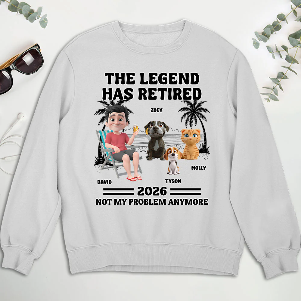 Not My Problem Fur Dad Ver - Personalized Custom Sweatshirt - Image 2