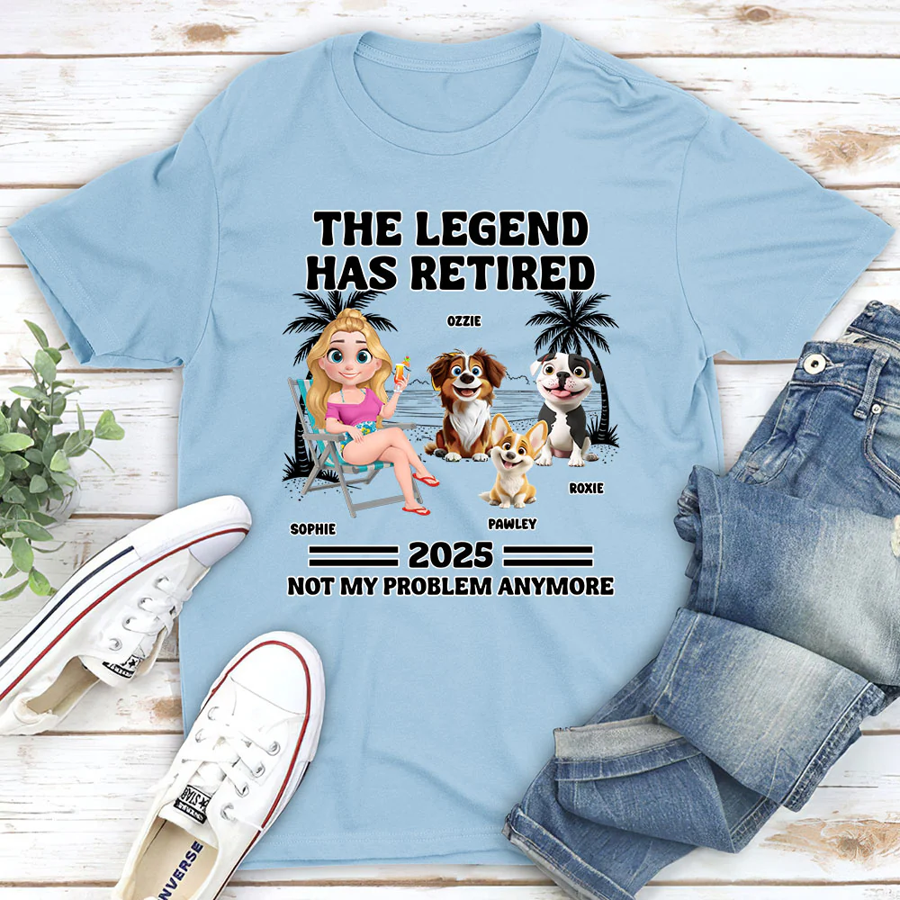 Not My Problem - Personalized Custom Unisex T-Shirt - Image 3