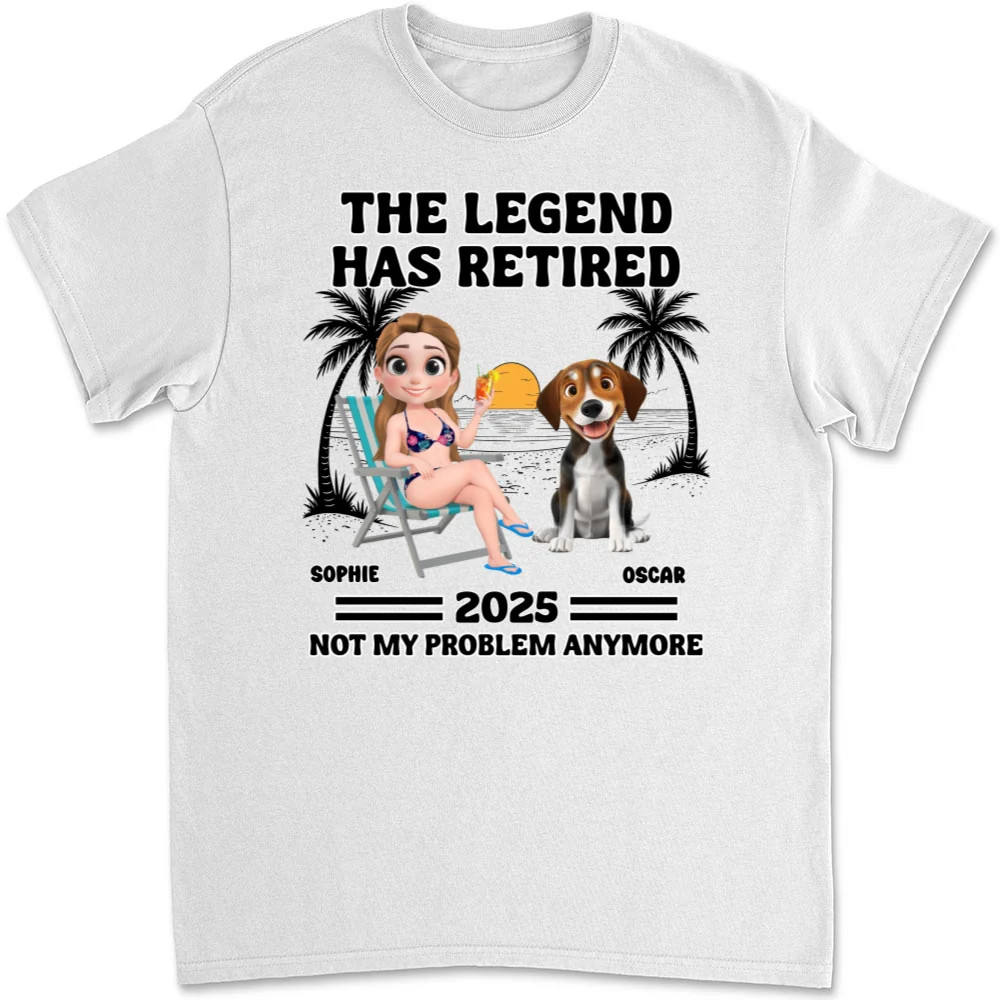 Not My Problem - Personalized Custom Unisex T-Shirt - Image 6