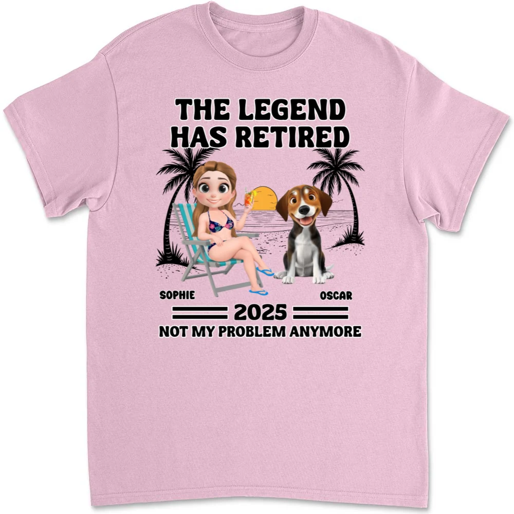 Not My Problem - Personalized Custom Unisex T-Shirt - Image 8