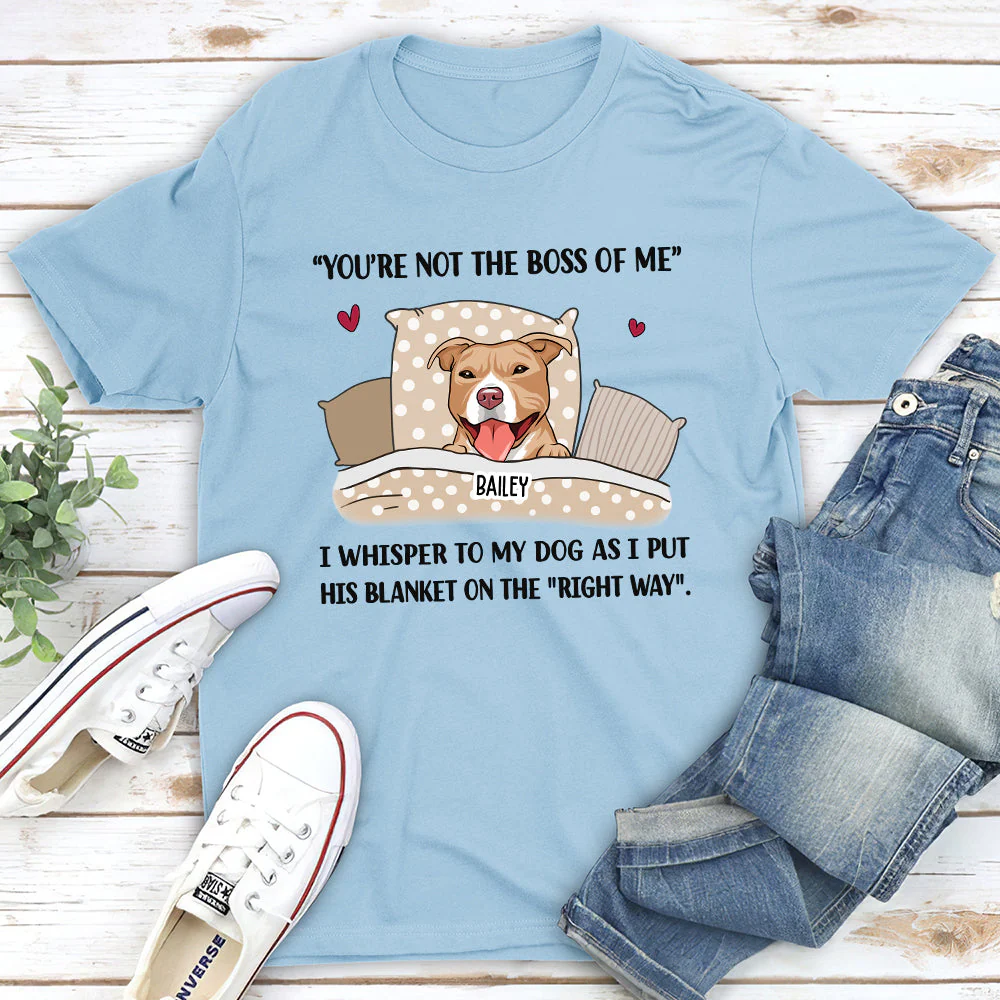 Not The Boss - Personalized Custom Unisex T-shirt - Image 2