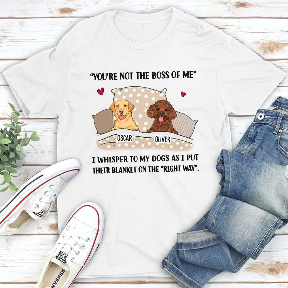 Not The Boss - Personalized Custom Unisex T-shirt - Image 3