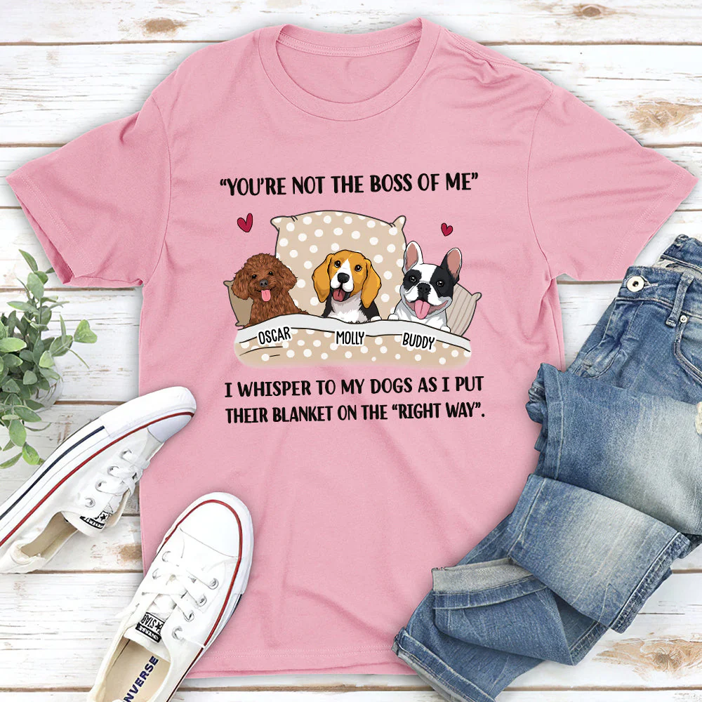 Not The Boss - Personalized Custom Unisex T-shirt - Image 4