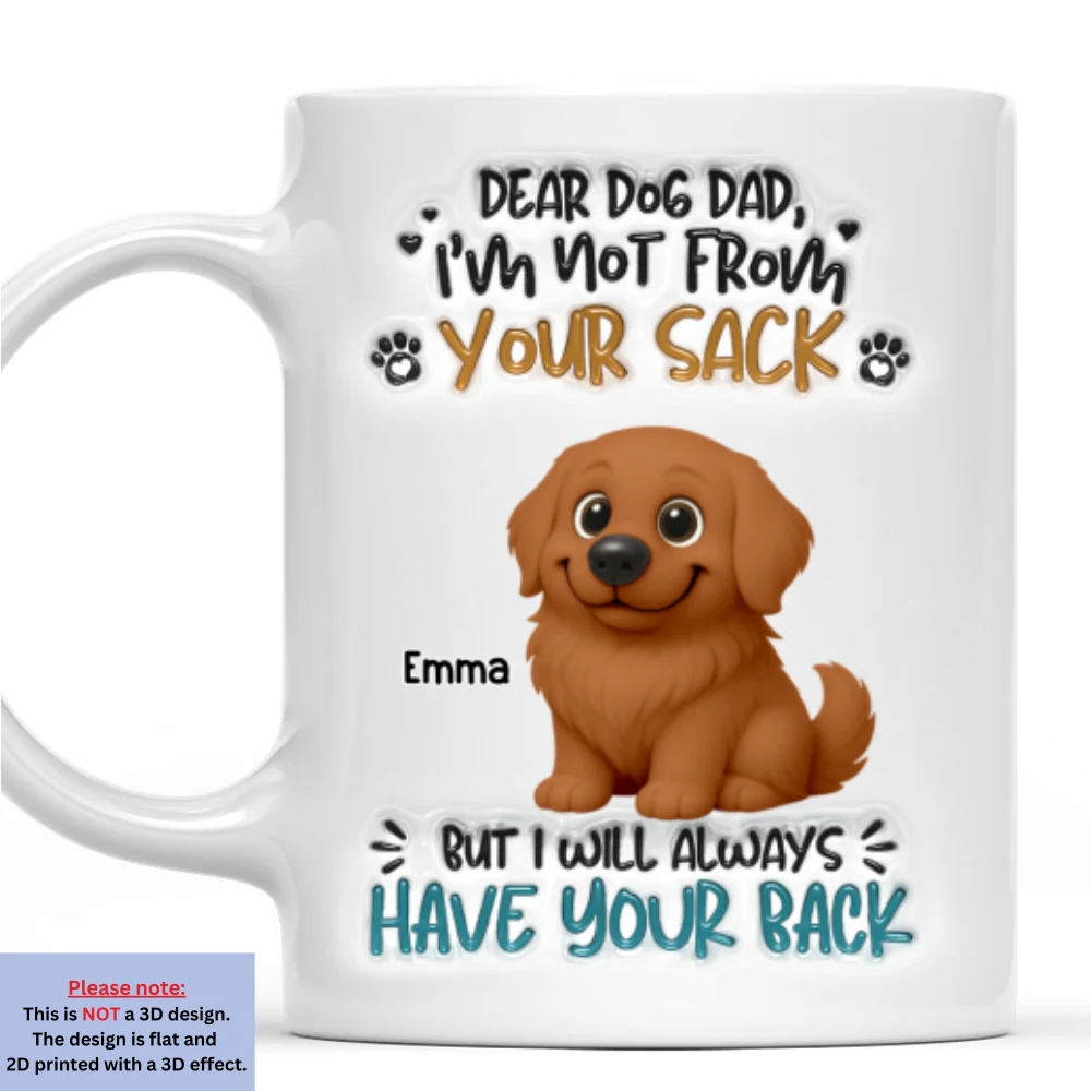 Not Your Blood But Loyal - Personalized Custom 3D Inflated Effect Coffee Mug - Image 8