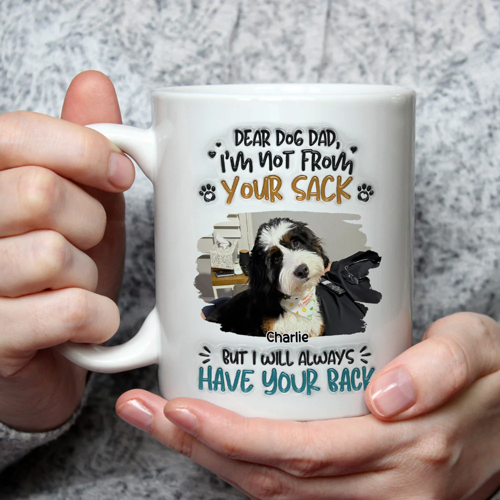 Not Your Blood But Loyal Photo - Personalized Custom 3D Inflated Effect Coffee Mug - Image 3