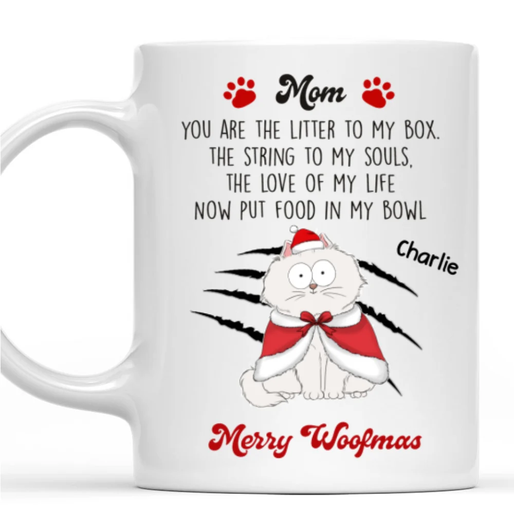 Now Put Food In My Bowl - Personalized Custom Coffee Mug - Image 7