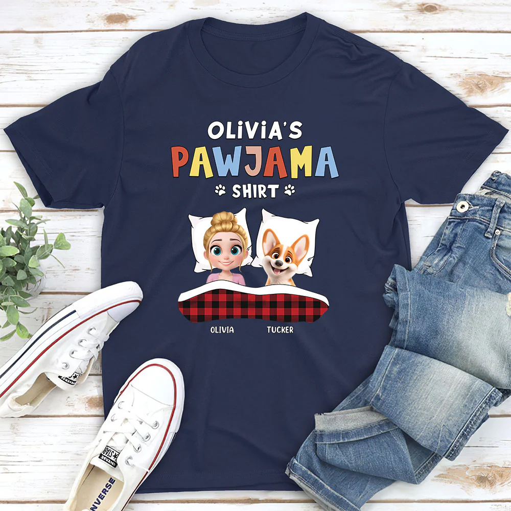 Official Pawjama - Personalized Custom Unisex T-Shirt - Image 2