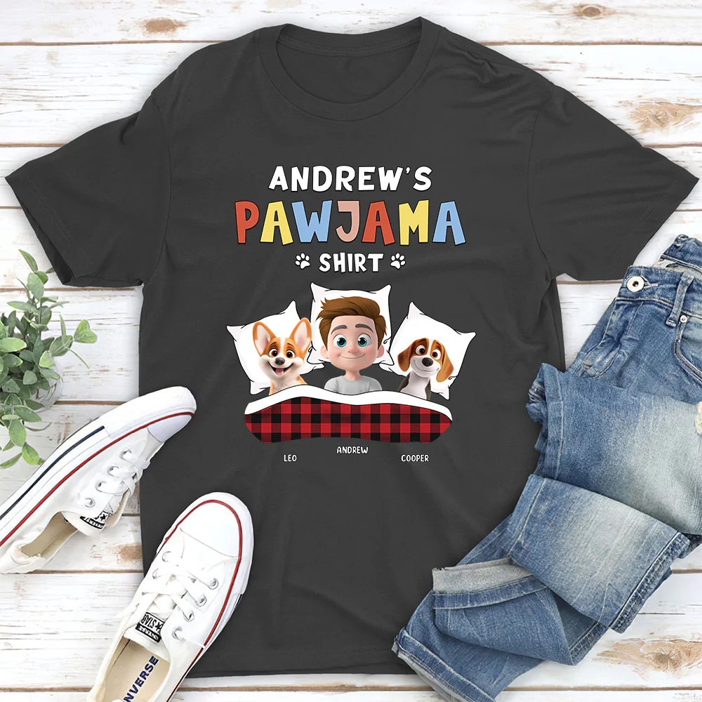 Official Pawjama - Personalized Custom Unisex T-Shirt - Image 4