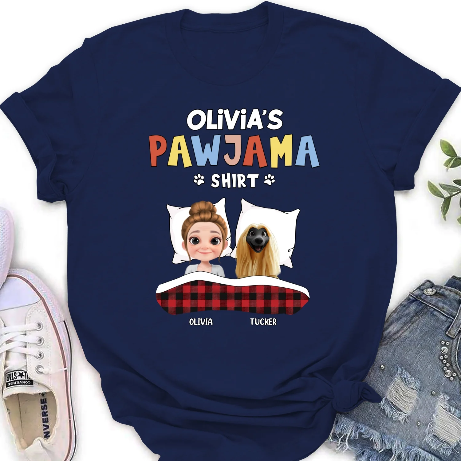 Official Pawjama Pet Ver - Personalized Custom Women's T-Shirt - Image 7