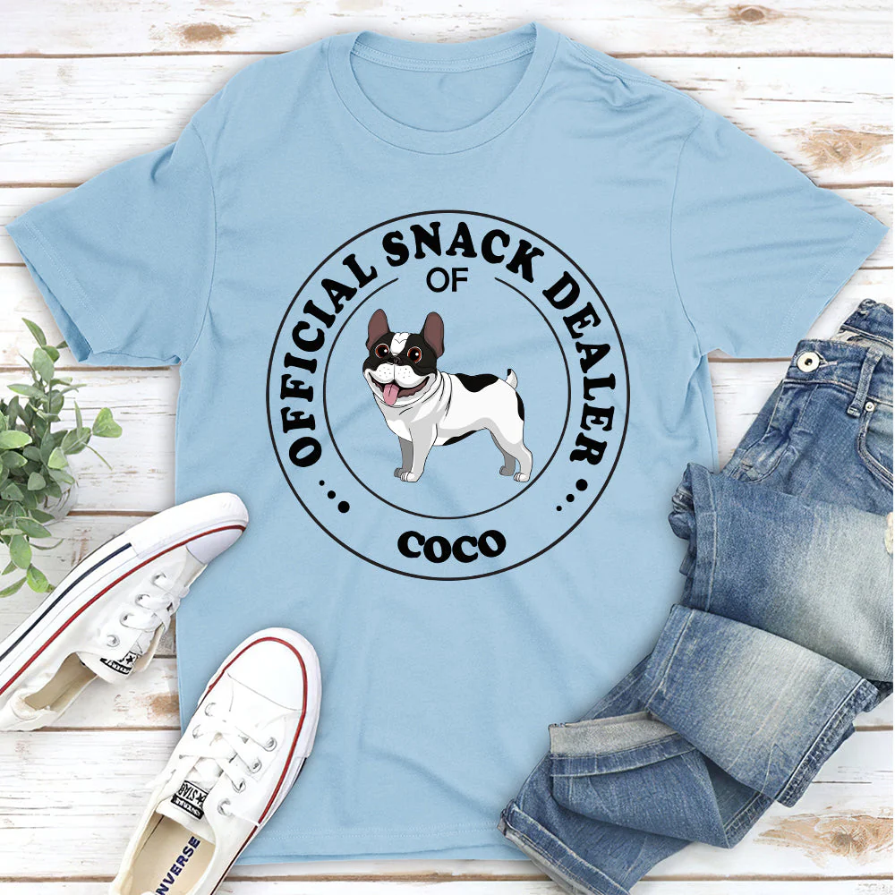 Official Snack Dealer - Personalized Custom Unisex T-shirt - Image 4