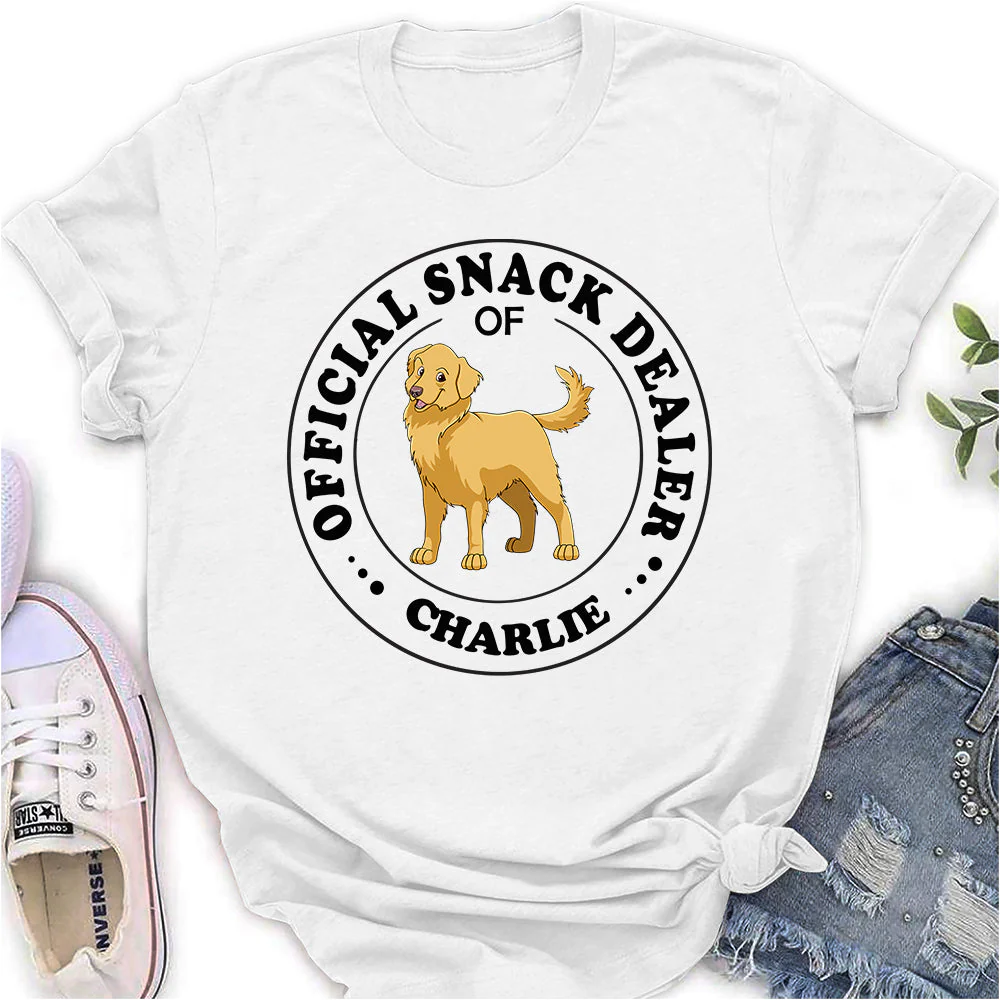 Official Snack Dealer - Personalized Custom Women's T-shirt - Image 2