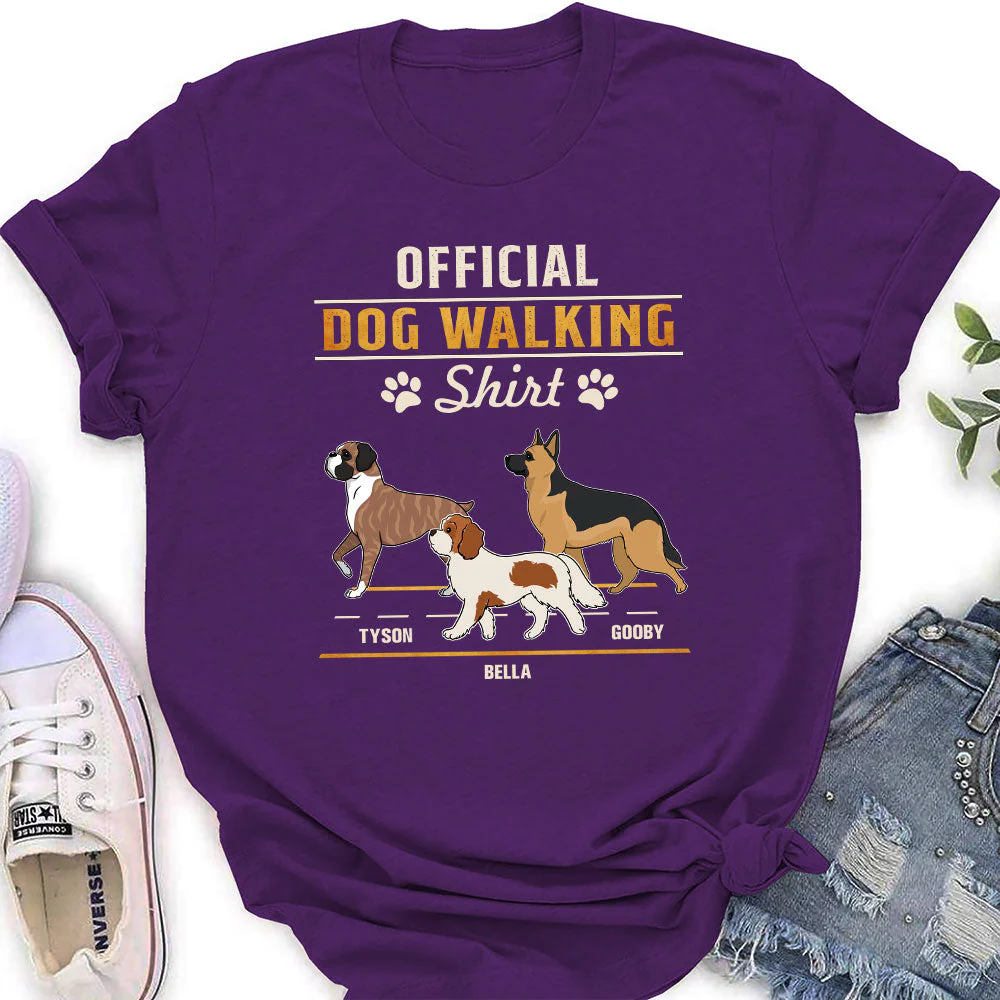Official Walking Shirt - Personalized Custom Women's T-shirt - Image 3