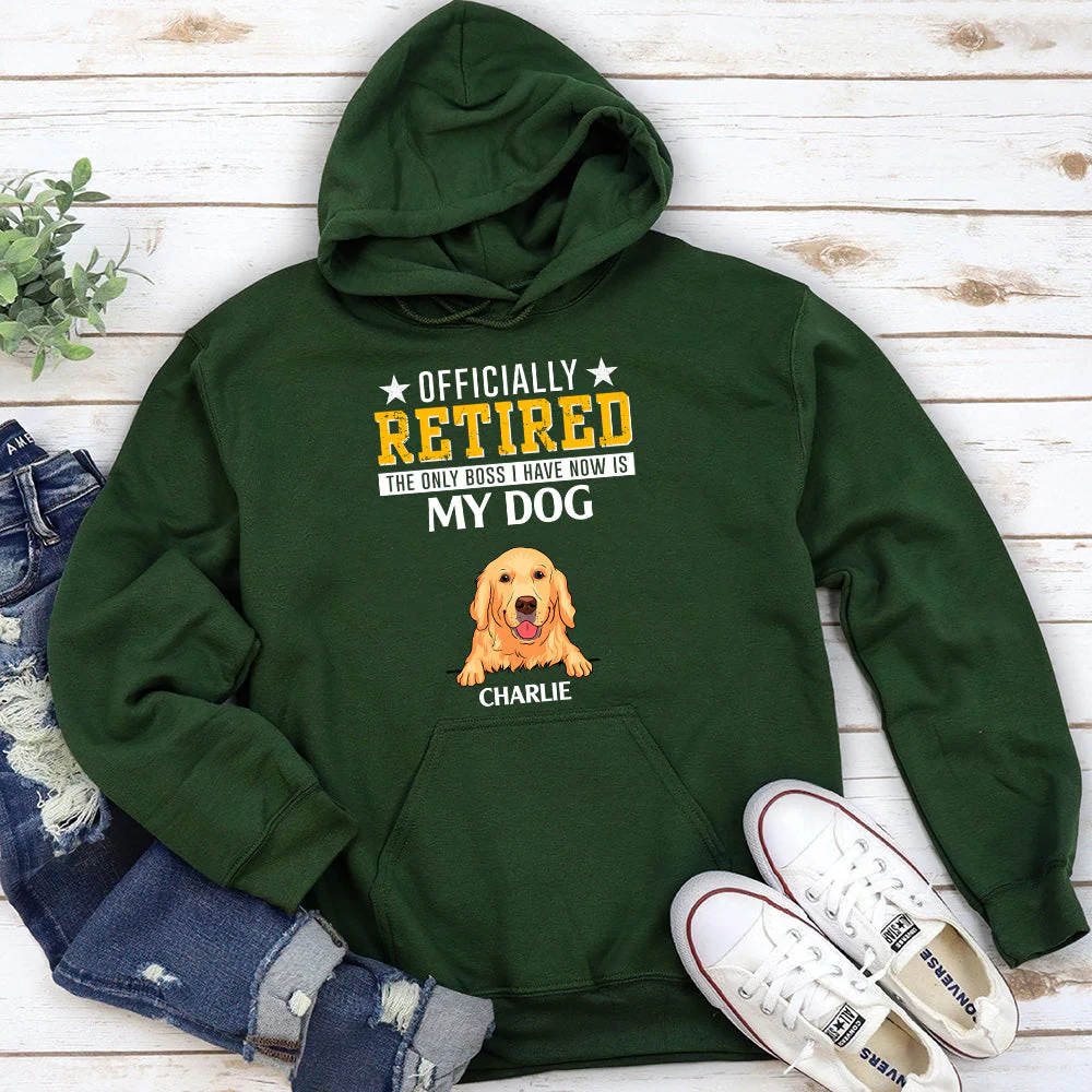 Officially Retired - Personalized Custom Hoodie - Image 4
