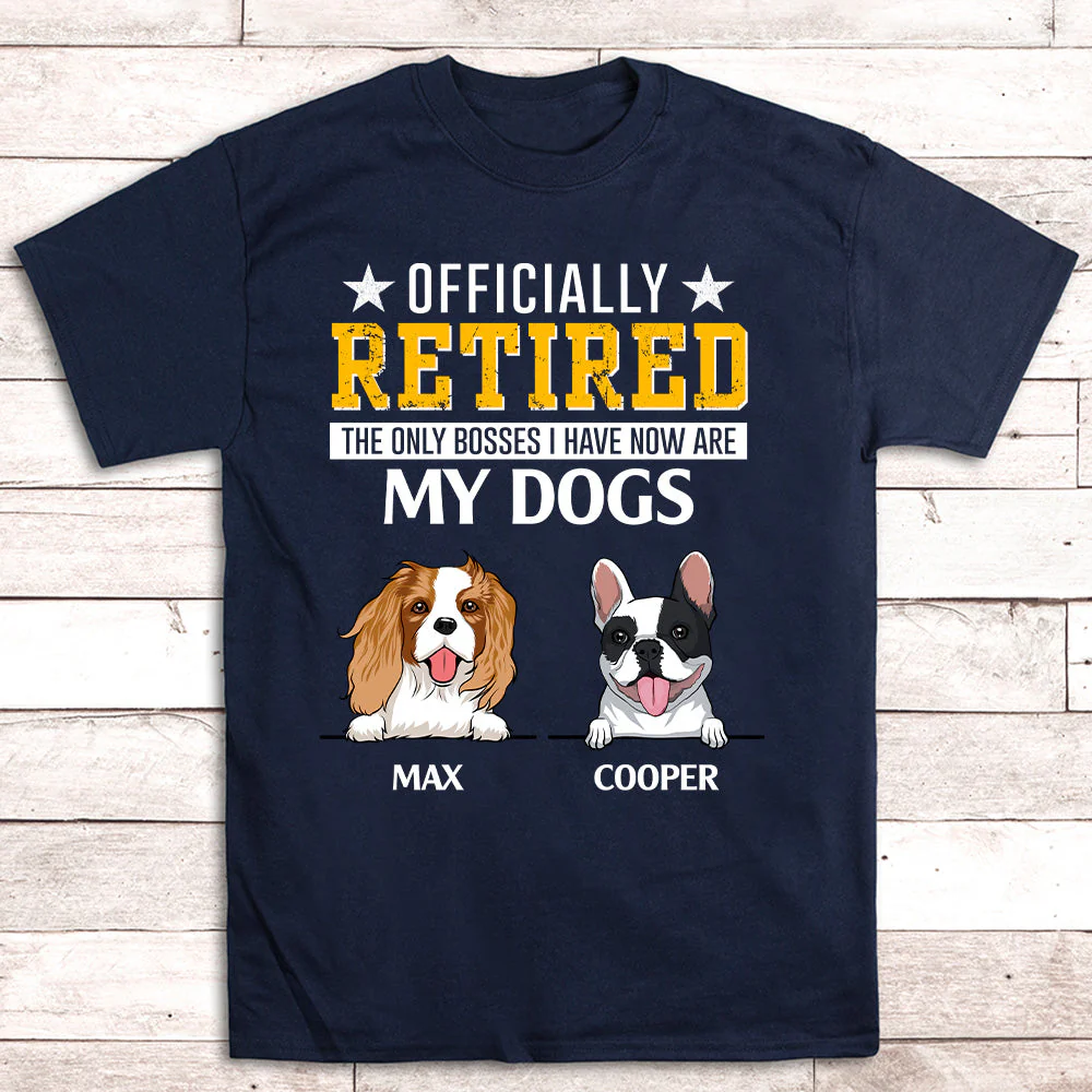 Officially Retired - Personalized Custom Unisex T-shirt - Image 3