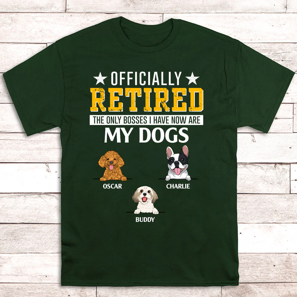Officially Retired - Personalized Custom Unisex T-shirt - Image 4