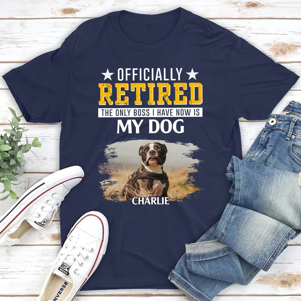 Officially Retired Photo - Personalized Custom Unisex T-shirt - Image 2