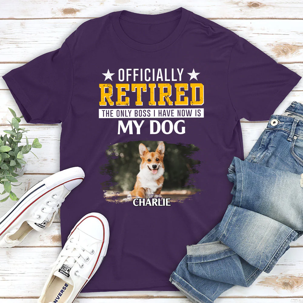 Officially Retired Photo - Personalized Custom Unisex T-shirt - Image 4
