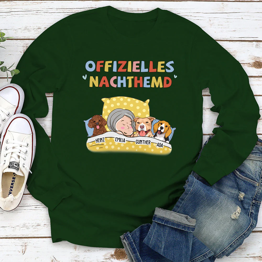 Offizielles Nachthemd 2 - Personalisiertes Langarm T-shirt - Image 2
