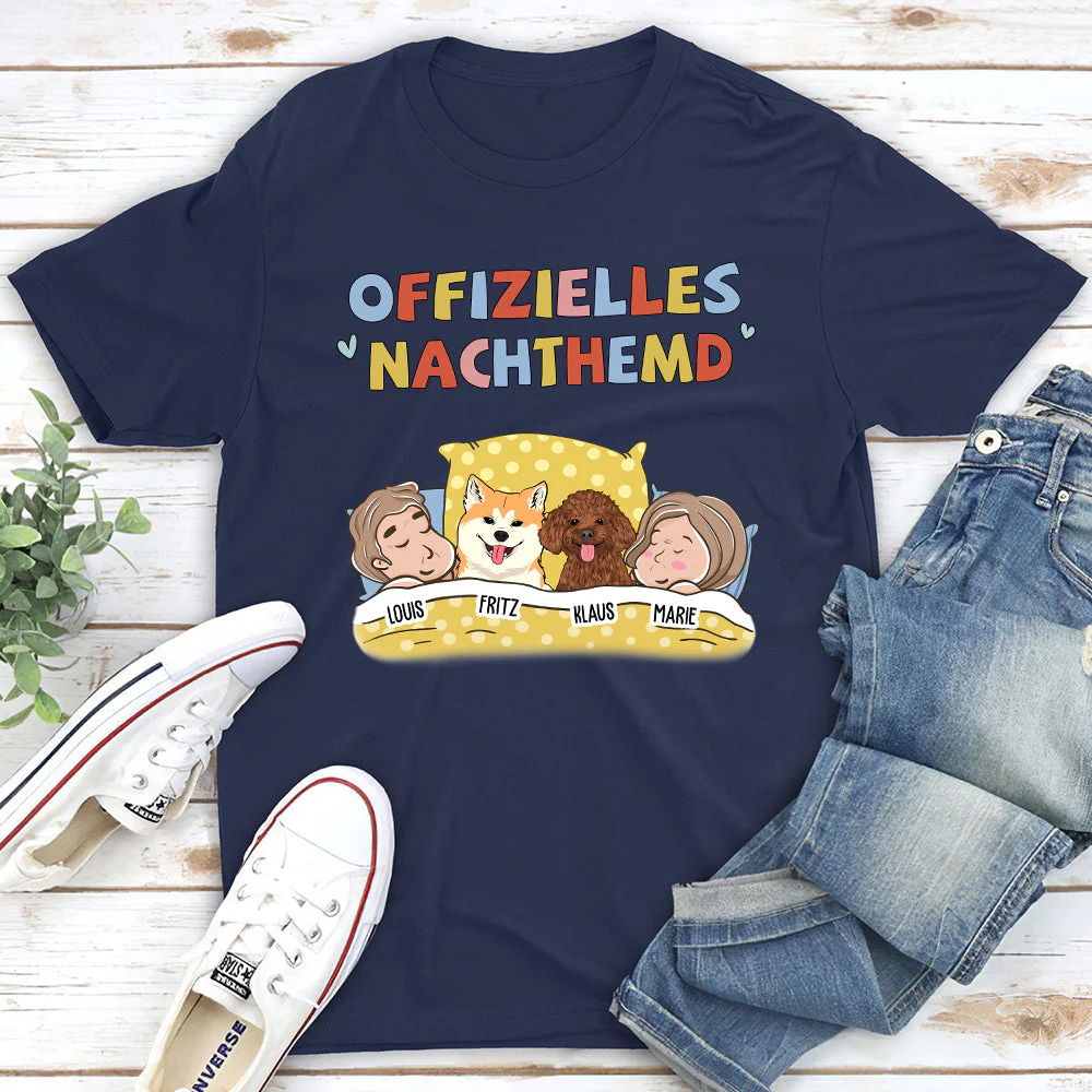 Offizielles Nachthemd Für Paare 2 - Personalisiertes Premium T-Shirt - Image 2