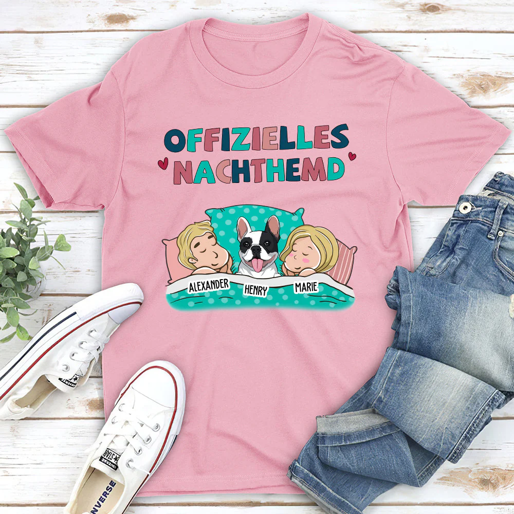 Offizielles Nachthemd Für Paare - Personalisiertes Premium T-Shirt - Image 5