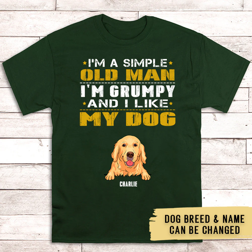 Old Man Grumpy - Personalized Custom Unisex T-shirt - Image 3