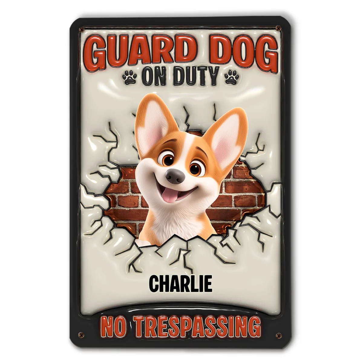 On The Duty Call - Personalized Custom 3D Inflated Effect Metal Sign