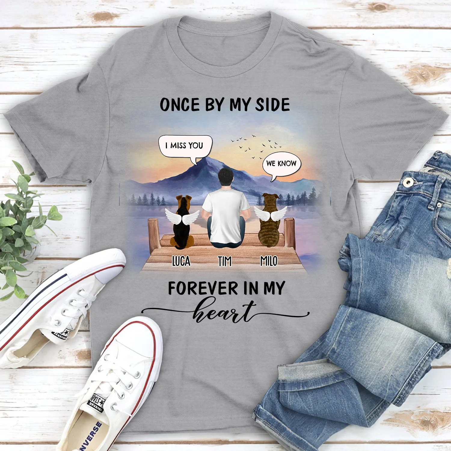 Once By My Side Speech Dawn - Personalized Custom Unisex T-shirt - Image 2