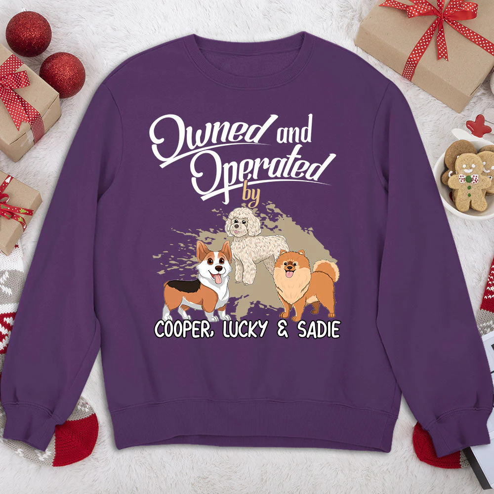 Operated By My Furbaby - Personalized Custom Sweatshirt - Image 3