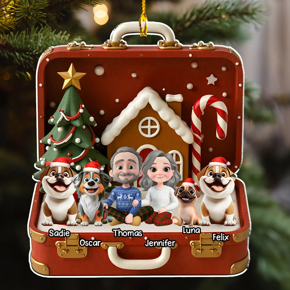 Our Christmas - Personalized Custom Acrylic Ornament - Image 4