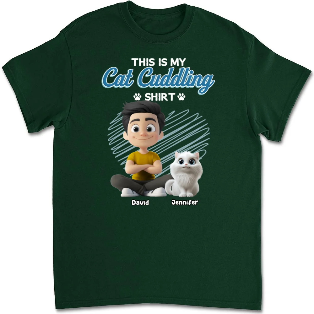 Our Cudding Cute Shirt Ver Cat - Personalized Custom Unisex T-Shirt - Image 7