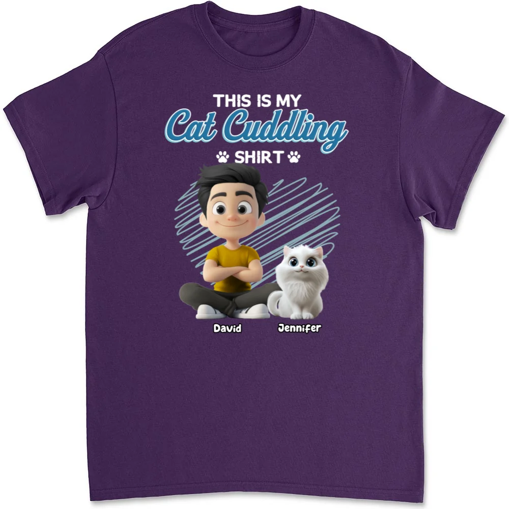 Our Cudding Cute Shirt Ver Cat - Personalized Custom Unisex T-Shirt - Image 8
