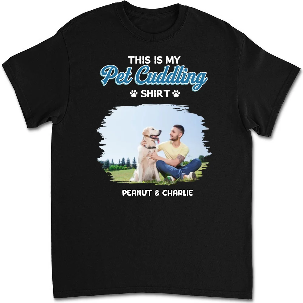 Our Cudding Cute Shirt Ver Pet Photo - Personalized Custom Unisex T-Shirt - Image 3
