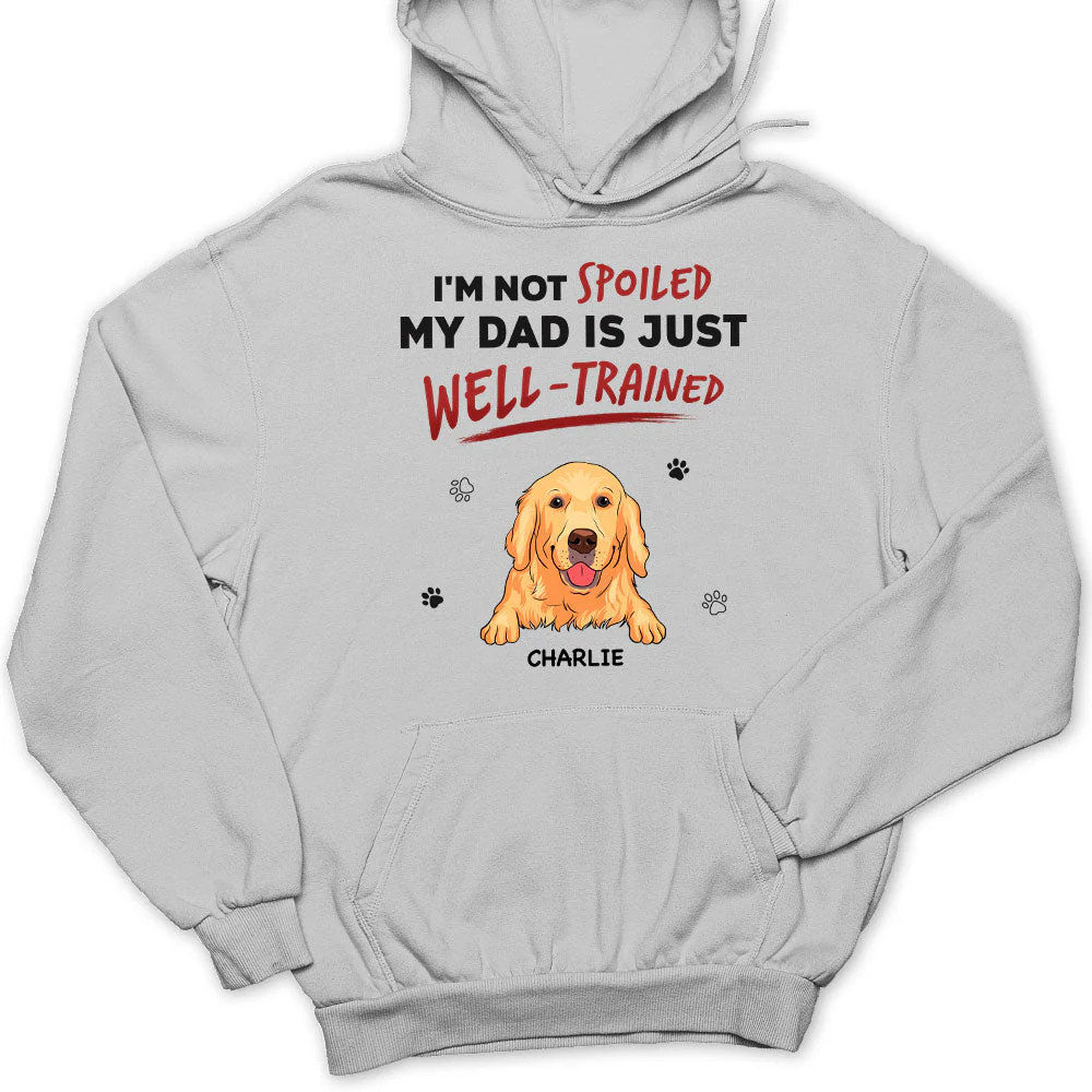 Our Dad Is Just Well Trained - Personalized Custom Hoodie - Image 2