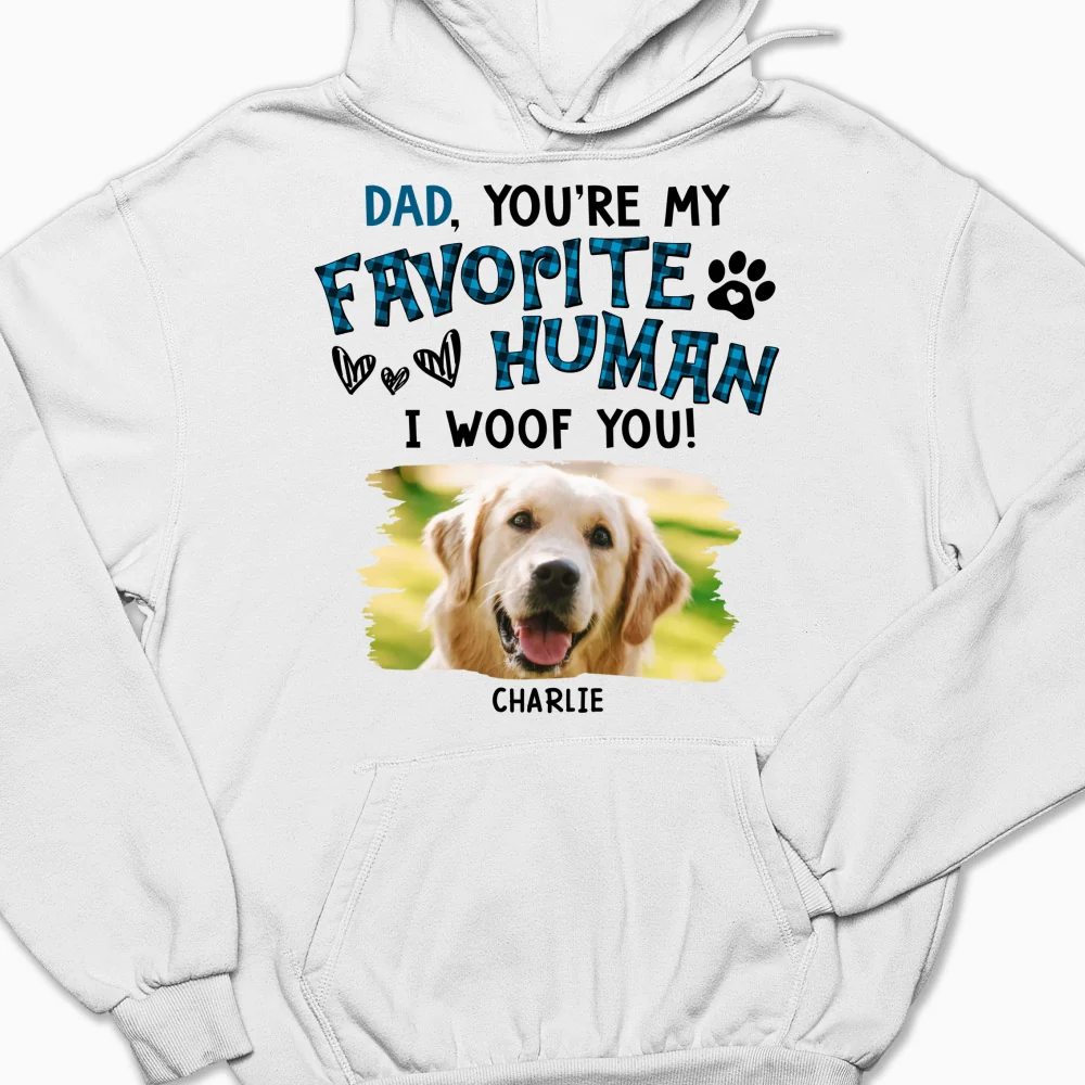 Our Favorite Dog Mom Dad Photo - Personalized Custom Hoodie - Image 2