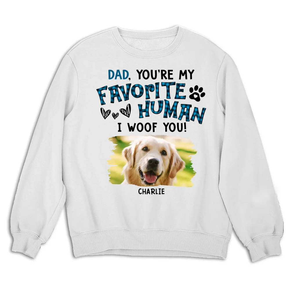 Our Favorite Dog Mom Dad Photo - Personalized Custom Sweatshirt - Image 2
