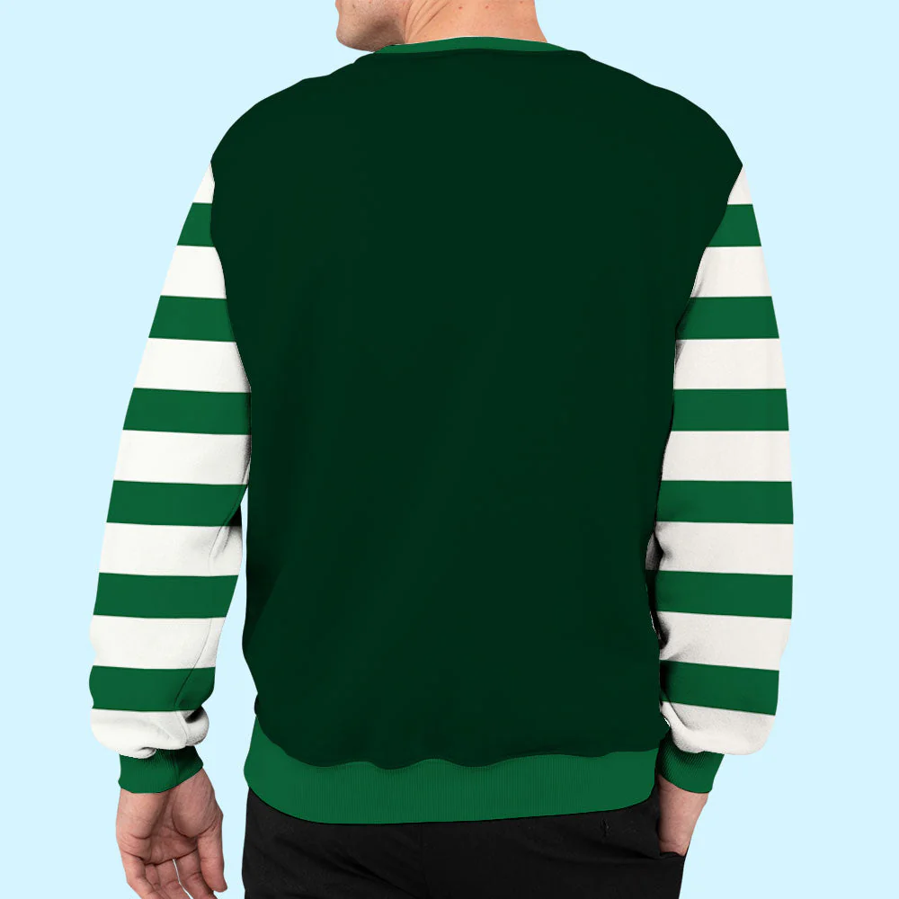 Our First Christmas - Personalized Custom All-Over-Print Sweatshirt - Image 4