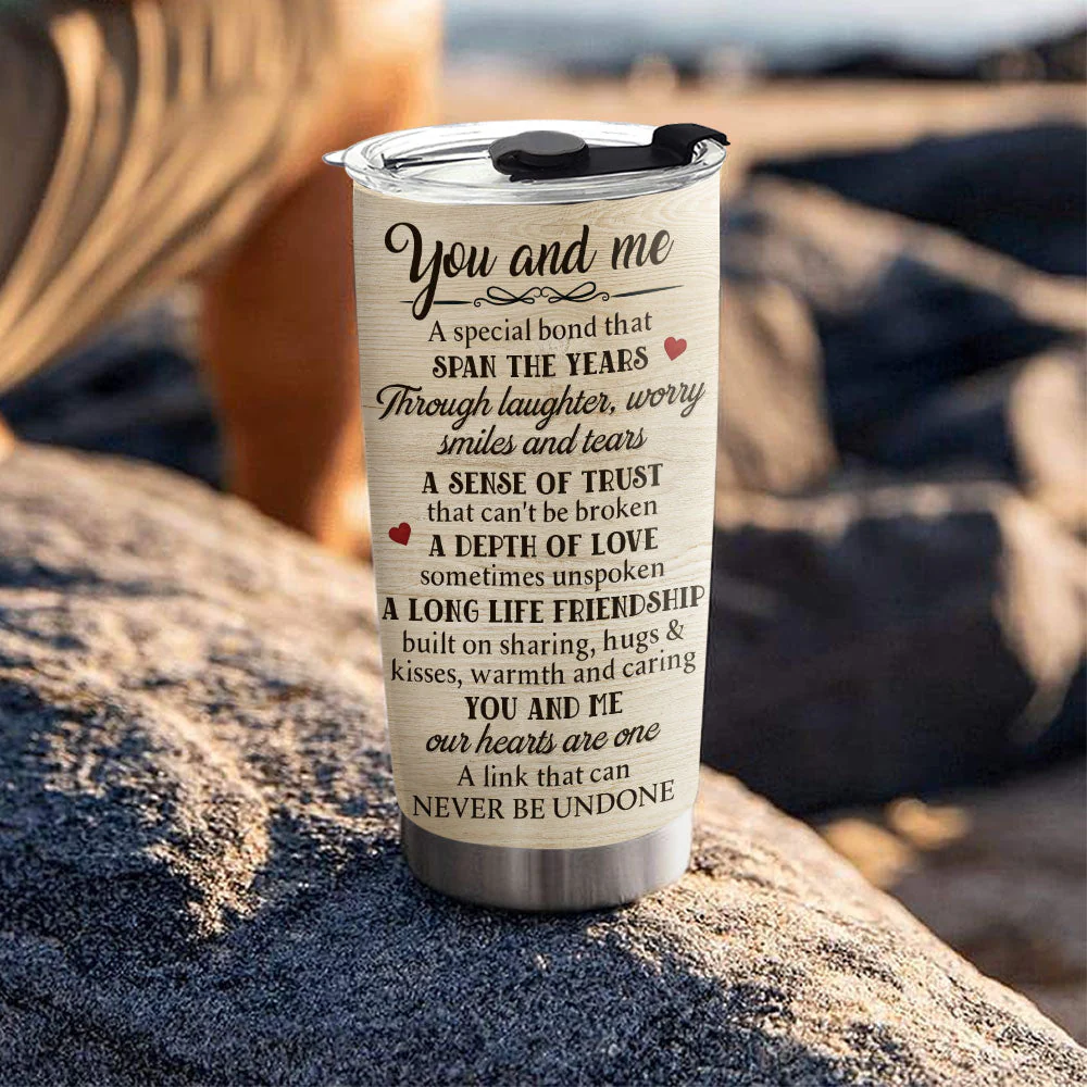 Our Hearts Are One - Personalized Custom Tumbler - Image 3