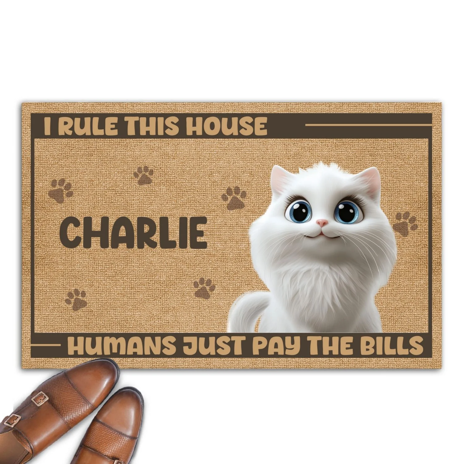 Our House Our Rule - Personalized Custom Doormat - Image 7