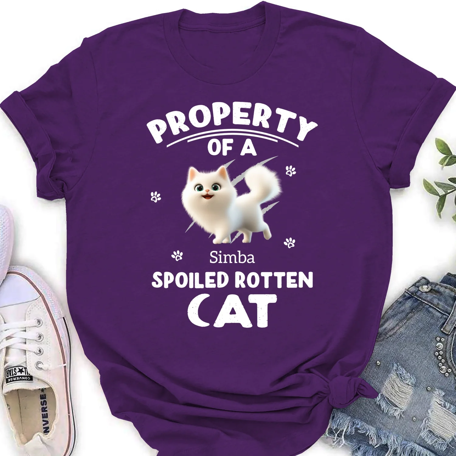 Our Official Property - Personalized Custom Women's T-shirt - Image 10