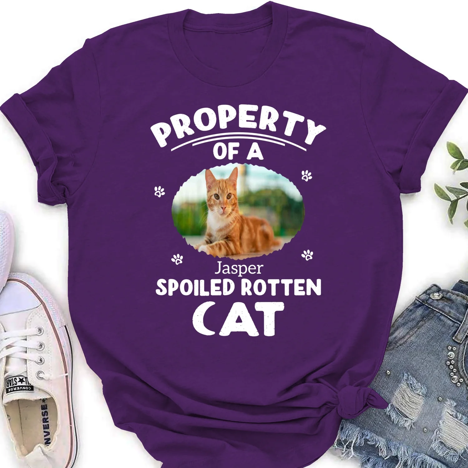 Our Official Property Photo - Personalized Custom Women's T-shirt - Image 10