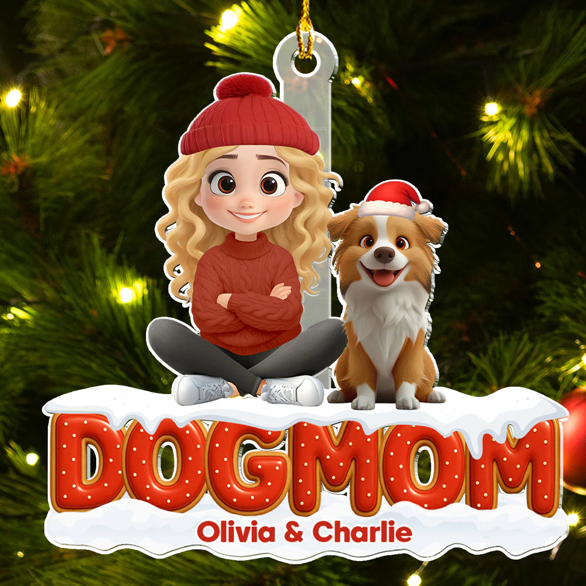 Our Unbroken Bond - Personalized Custom 3D Effect Acrylic Ornament - Image 4