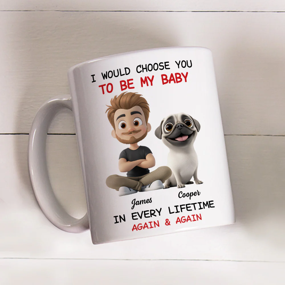 Over And Over Again - Personalized Custom Coffee Mug - Image 3