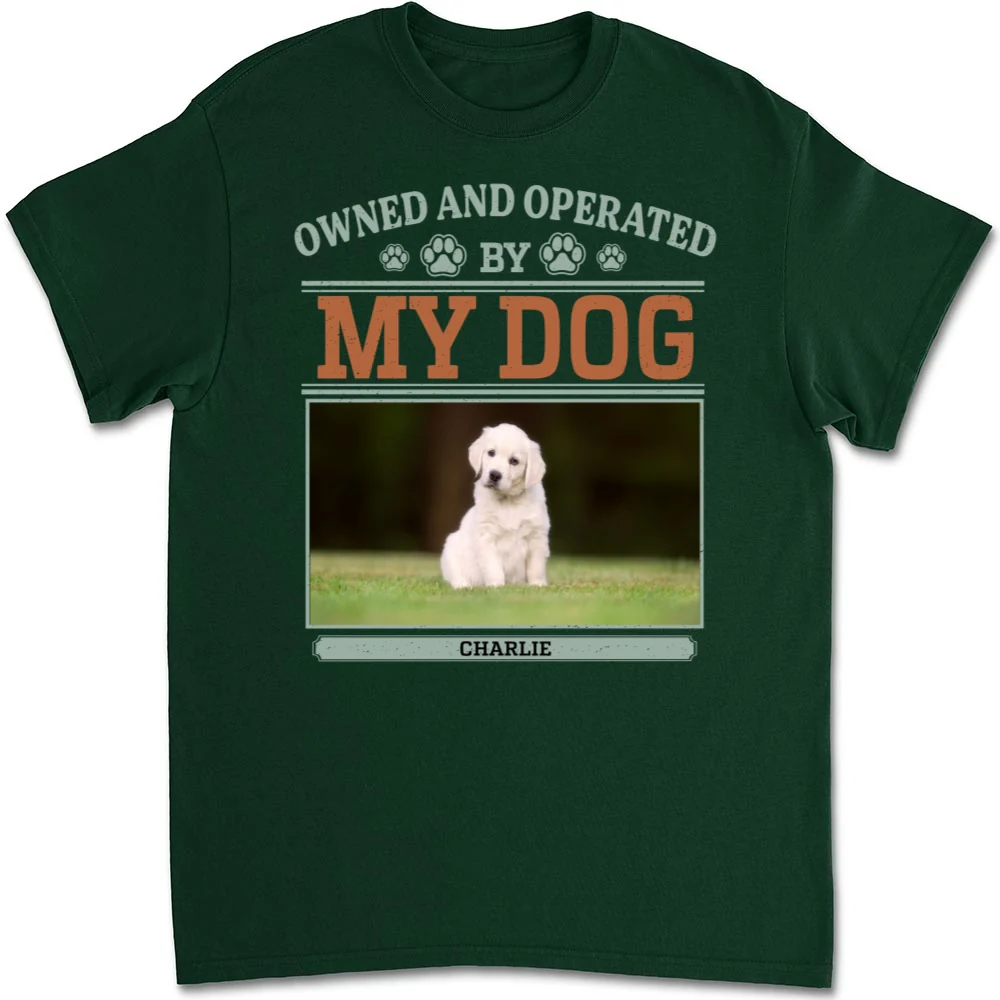 Owned And Operated Photo - Personalized Custom Unisex T-shirt - Image 4