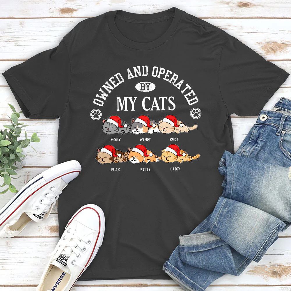Owned By My Sassy Cat - Personalized Custom Unisex T-shirt - Image 4