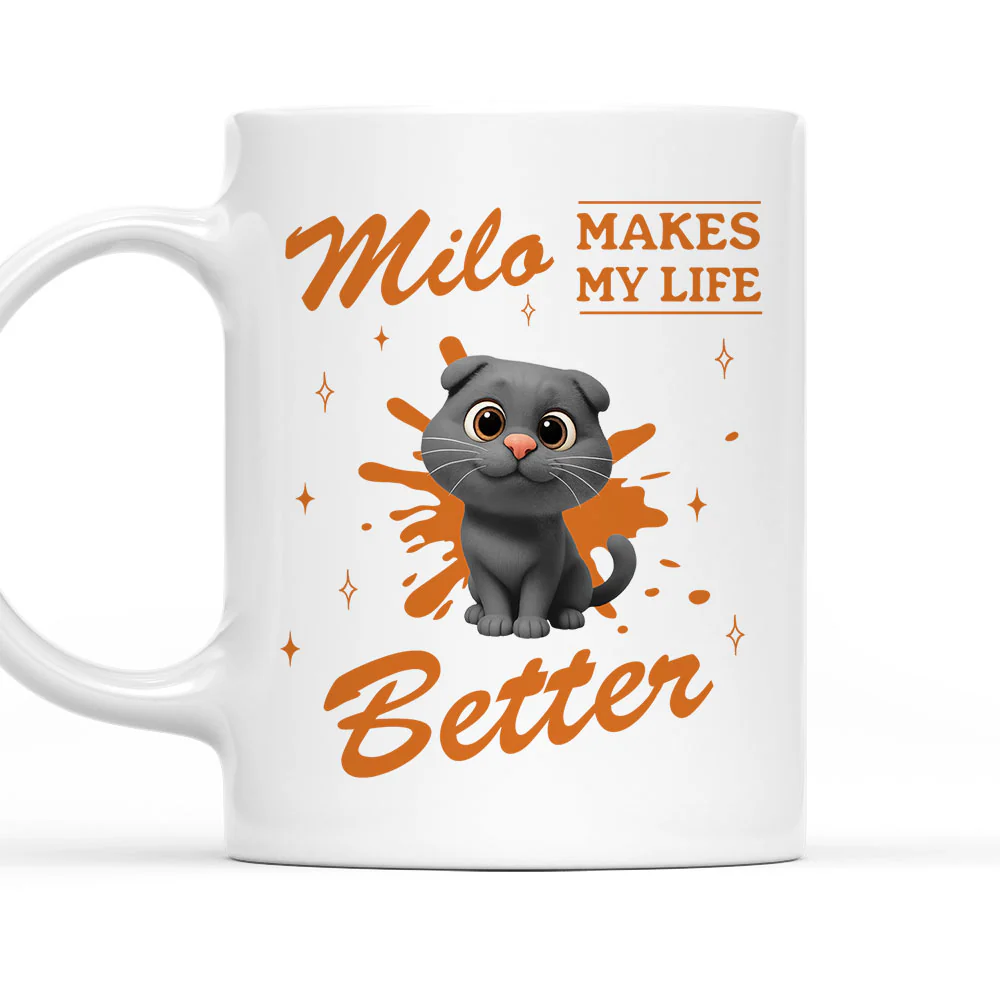 Owning To Silly Cats - Personalized Custom Coffee Mug