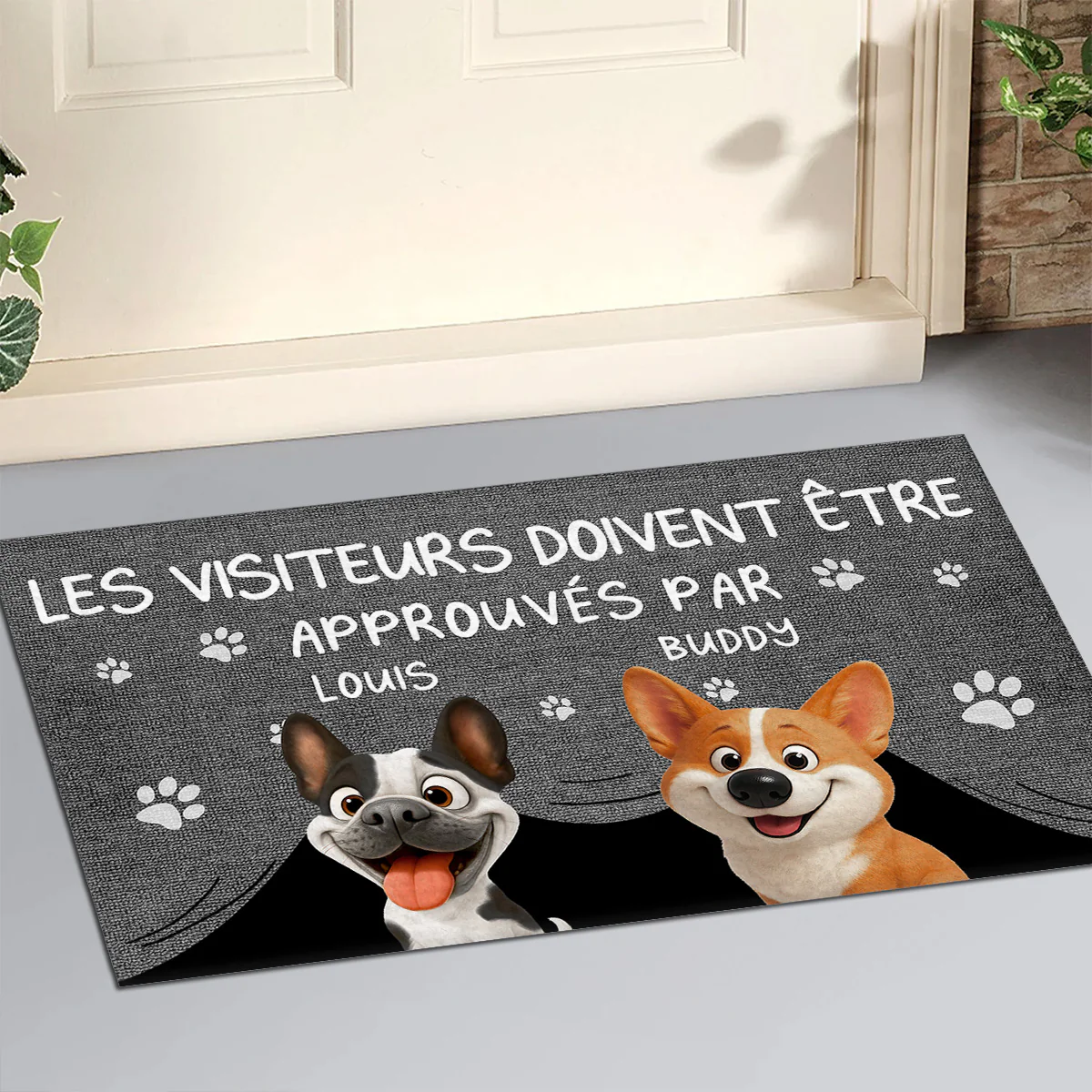 Paillasson Personnalisé - Approuvé par le Chien - Image 2
