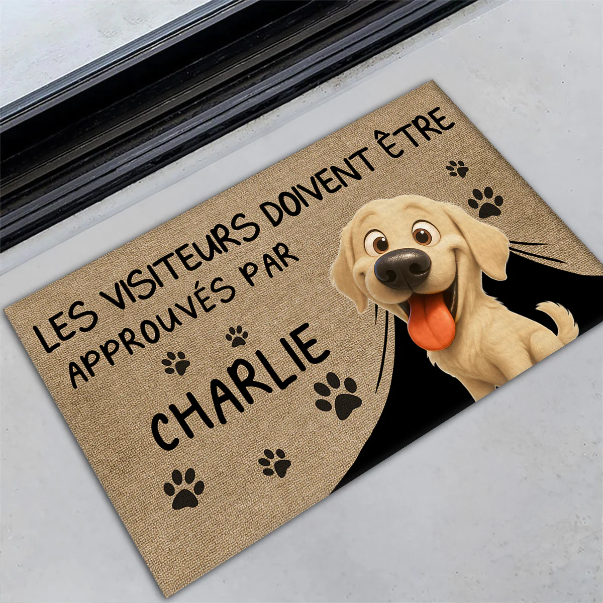 Paillasson Personnalisé - Approuvé par le Chien - Image 3