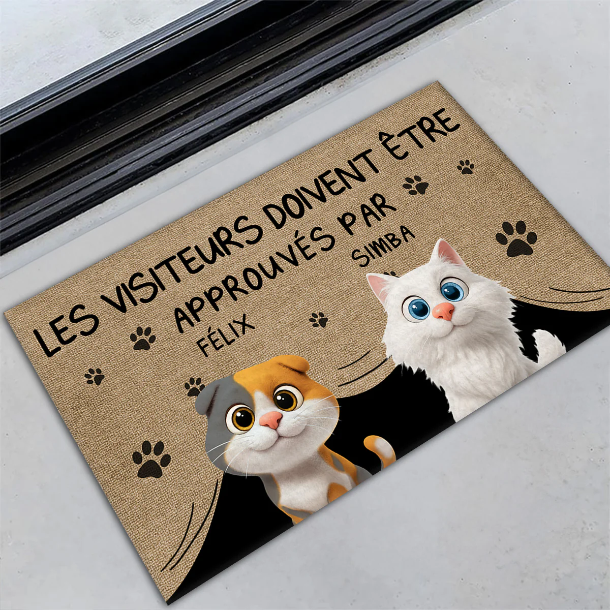 Paillasson personnalisé - Approuvé par les chats - Image 3