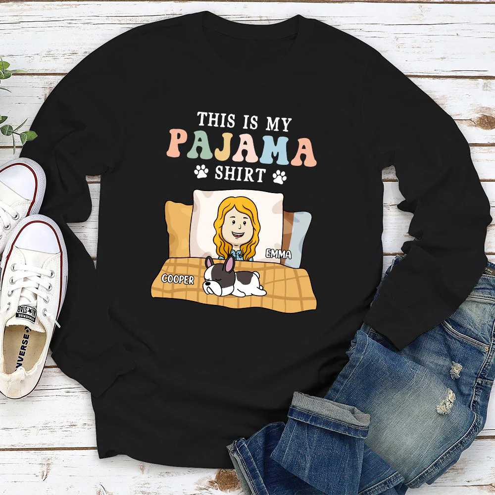 Pajama Colorful - Personalized Custom Long Sleeve T-shirt - Image 4